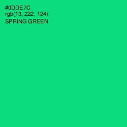 #0DDE7C - Spring Green Color Image